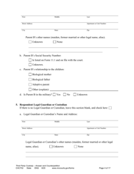 Form CHC702 Answer to Third Party Custody Petition and Counterpetition for Custody - Minnesota, Page 4