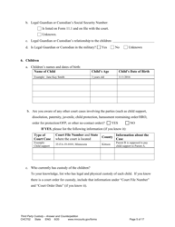 Form CHC702 Answer to Third Party Custody Petition and Counterpetition for Custody - Minnesota, Page 5
