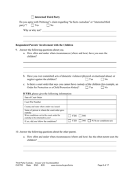 Form CHC702 Answer to Third Party Custody Petition and Counterpetition for Custody - Minnesota, Page 8