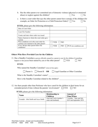 Form CHC702 Answer to Third Party Custody Petition and Counterpetition for Custody - Minnesota, Page 9