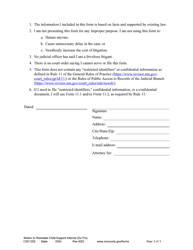 Form CSX1302 Notice of Motion and Motion to Reinstate Child Support Interest - Minnesota, Page 3