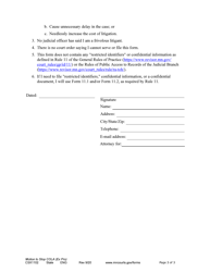 Form CSX1102 Notice of Motion and Motion to Stop Cost of Living Adjustment - Minnesota, Page 3