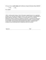 Registered Behavior Technician (Rbt) Renewal - Nevada, Page 2