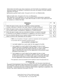 Registration Form for Rural Authorization - Nevada, Page 2