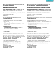 Form T5 SUM Return of Investment Income - Canada (English/French), Page 2