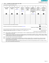 Form T2 Schedule 58 Canadian Journalism Labour Tax Credit (2019 and Later Tax Years) - Canada, Page 2