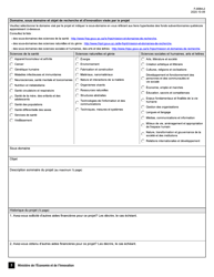 Forme F-0064-2 Volet 1 Soutien Aux Projets D&#039;innovation Appel De Projets Quebec-Israel - Demande D&#039;aide Financiere - Quebec, Canada (French), Page 3