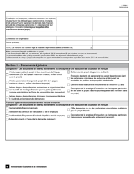 Forme F-0064-2 Volet 1 Soutien Aux Projets D&#039;innovation Appel De Projets Quebec-Israel - Demande D&#039;aide Financiere - Quebec, Canada (French), Page 6