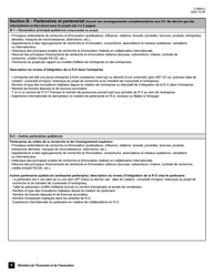Forme F-0064-2 Volet 1 Soutien Aux Projets D&#039;innovation Appel De Projets Quebec-Israel - Demande D&#039;aide Financiere - Quebec, Canada (French), Page 9