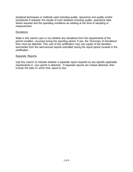 Instructions for Title V Annual Compliance and Semi-annual Monitoring Reports - New York, Page 5
