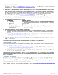 Instructions for Application for State Pollutant Discharge Elimination System (Spdes) General Permit Gp-0-15-001 - New York, Page 2