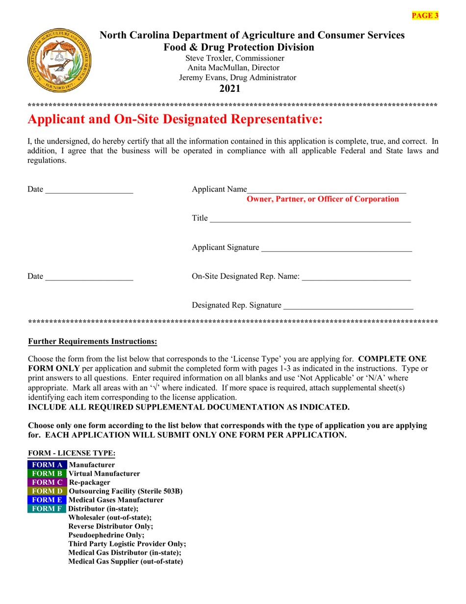 Drug Application - North Carolina, Page 4