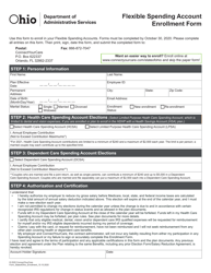 Document preview: Flexible Spending Account Enrollment Form - Ohio