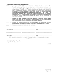 Formulario OP-020307D Mary Rippy Violent Crime Offenders Aviso De Obligacion De Registro - Oklahoma (Spanish), Page 2
