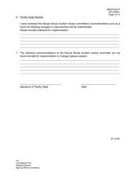 Form OP-030601 Attachment K Sexual Abuse/Harassment Incident Review - Oklahoma, Page 3