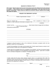 Document preview: Form OP-060211 (V) Attachment F Request for Temporary Custody - Oklahoma