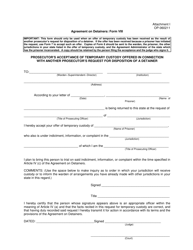 Document preview: Form OP-060211 (VIII) Attachment I Prosecutor's Acceptance of Temporary Custody Offered in Connection With Another Prosecutor's Request for Disposition of a Detainer - Oklahoma