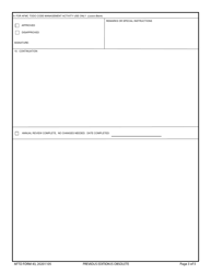 AFTO Form 43 USAF Technical Order Distribution Office (Todo) Assignment or Change Request, Page 3