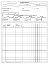 AFSC Form 105 Workload Record