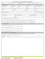 Document preview: AFSC Form 231 Industrial Product - Support Vendor (Ipv) Change Request