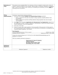 Form LIIB-307 Stuffed Toy Industrial Board Petition - Pennsylvania, Page 2