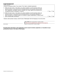 Form CEM-650-016 Cemetery Certificate of Authority Renewal Application - Washington, Page 2