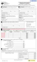 Form REV84 0001B Real Estate Excise Tax Affidavit - Controlling Interest Transfer Return - Washington
