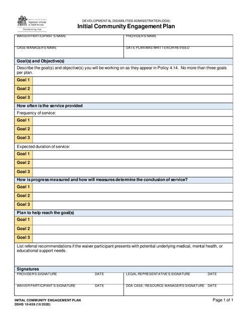 DSHS Form 10-659 - Fill Out, Sign Online and Download Printable PDF ...