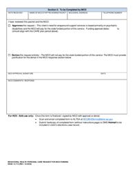 DSHS Form 13-712 Behavioral Health Personal Care (Bhpc) Request for Mco Funding - Washington, Page 2