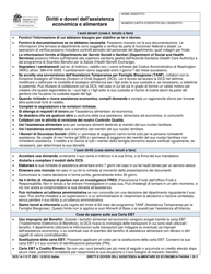 Form DCS14-113 Your Cash and Food Assistance Rights and Responsibilities - Washington (Italian)