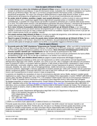 Form DCS14-113 Your Cash and Food Assistance Rights and Responsibilities - Washington (Italian), Page 2