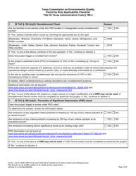 Form TCEQ-10149 Permit by Rule Applicability Checklist - Texas, Page 2