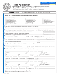 Form AP-201 Texas Application for Texas Sales and Use Tax Permit - Texas