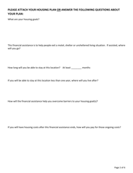 Rapid Resolution Financial Assistance Application - Vermont, Page 2