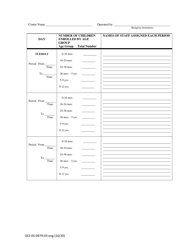 Form 032-05-0979-03-ENG Staff-Child Ratio Information Sheet - Virginia, Page 3
