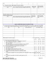 DCYF Form 10-354 Family Home Study Application - Washington (Nuer), Page 2