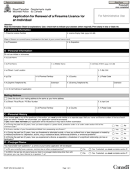 Form RCMP GRC5614E Application for Renewal of a Firearms Licence for an Individual - Canada, Page 4