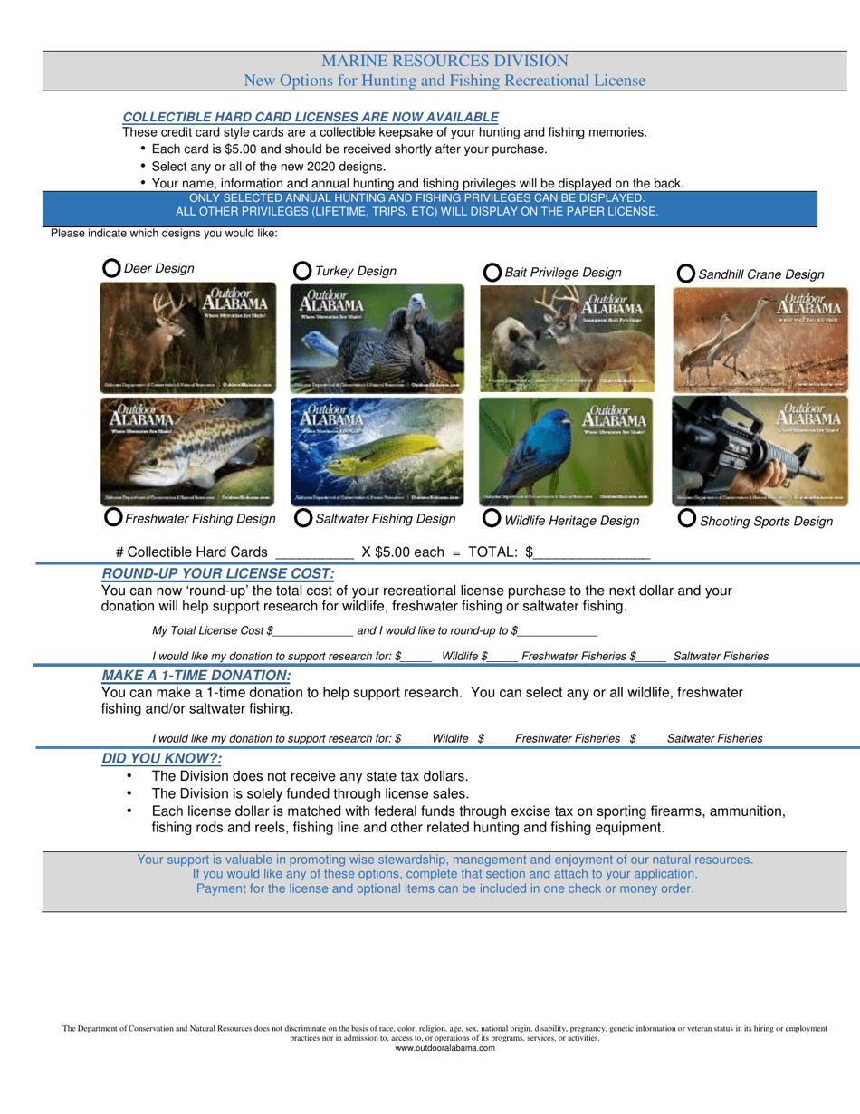 Disabled Military Veterans Appreciation Annual Saltwater Fishing License - Alabama, Page 3