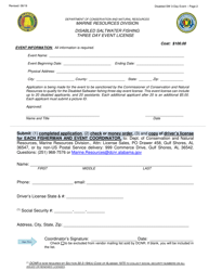 Disabled Saltwater Fishing Three Day Event License - Alabama, Page 2