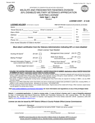 50% Disabled Military Veteran&#039;s Appreciation Hunting License - Alabama, Page 2