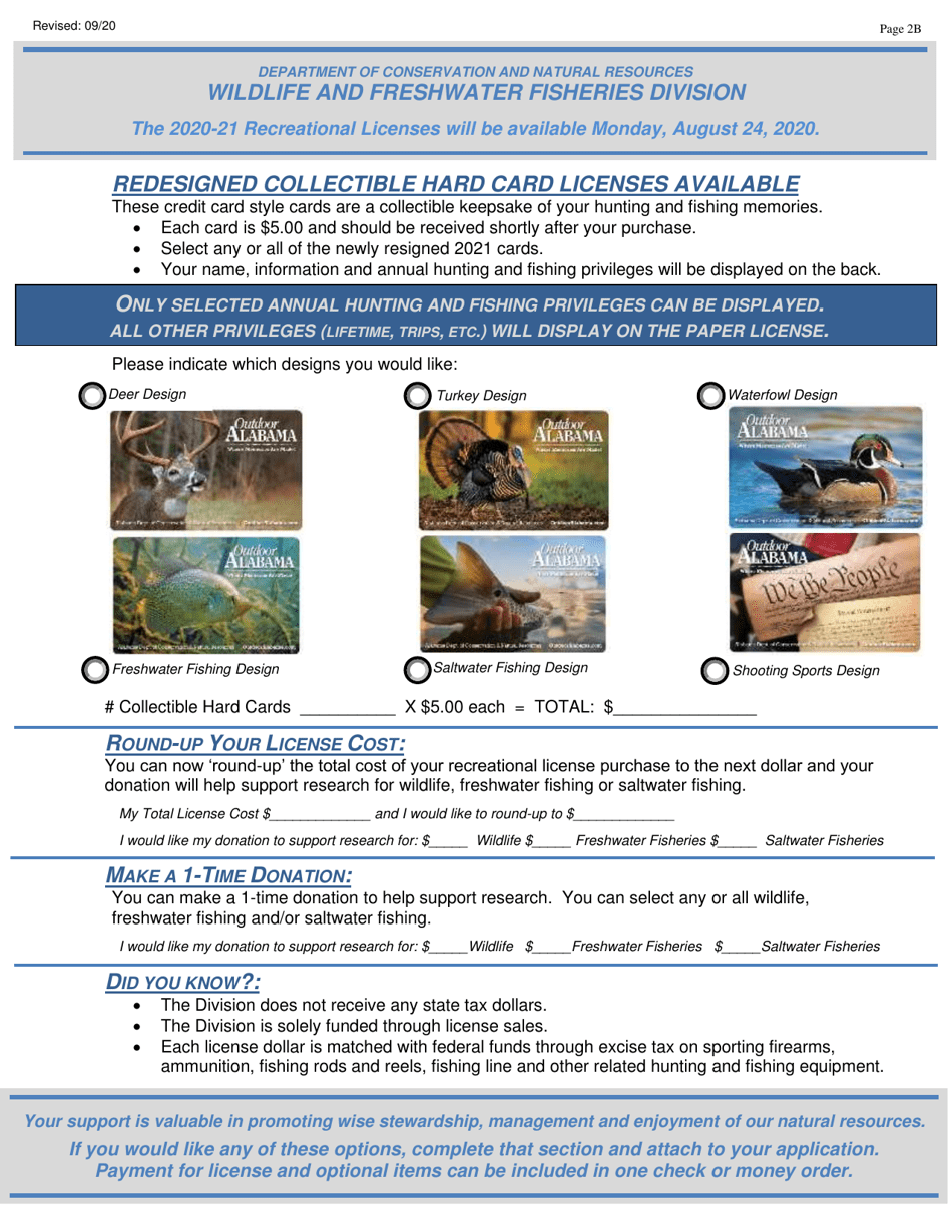 50% Disabled Military Veterans Appreciation Hunting License - Alabama, Page 3