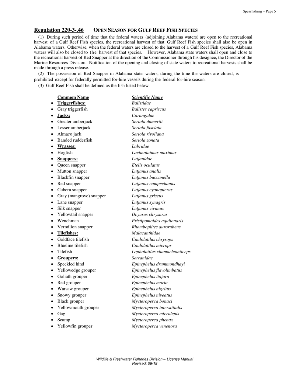 Spearfishing License - Resident - Alabama, Page 6