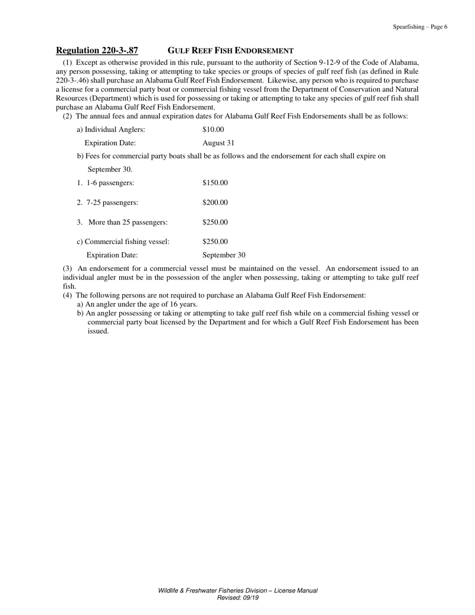 Spearfishing License - Resident - Alabama, Page 7