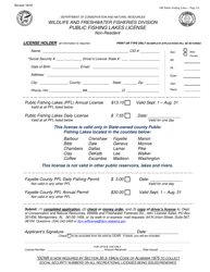Public Fishing Lakes License - Non-resident - Alabama, Page 2