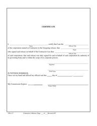Form 25D-117 Contractor&#039;s Release - Alaska, Page 2