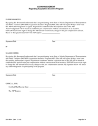 Form 25A-R604 Acquisition Incentive Program - Alaska, Page 2