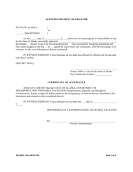 Form 25A-R613 Warranty Deed (Standard/Total Property) - Alaska, Page 2