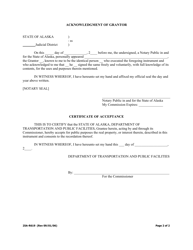 Form 25A-R619 Warranty Deed (Standard/No Taking/Controlled Access) - Alaska, Page 2