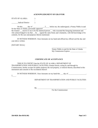 Form 25A-R628 Easement (Standard/Total Property) - Alaska, Page 2