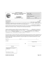 Document preview: Form 25A-R630 Easement (Corporate/Partial Property) - Alaska